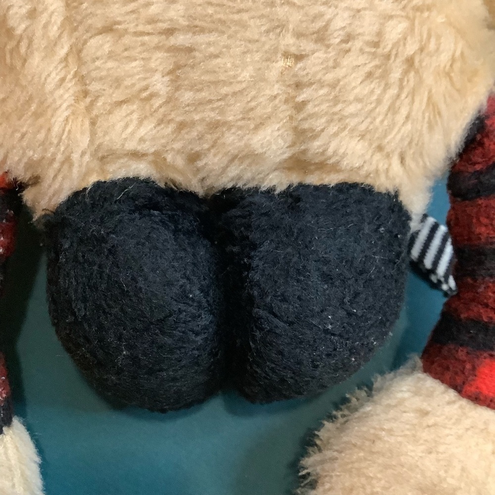 VINTAGE Scottish Plaid Humpty Dumpty Plush Stuffed Toy Wool Tartan - Picture 8 of 11
